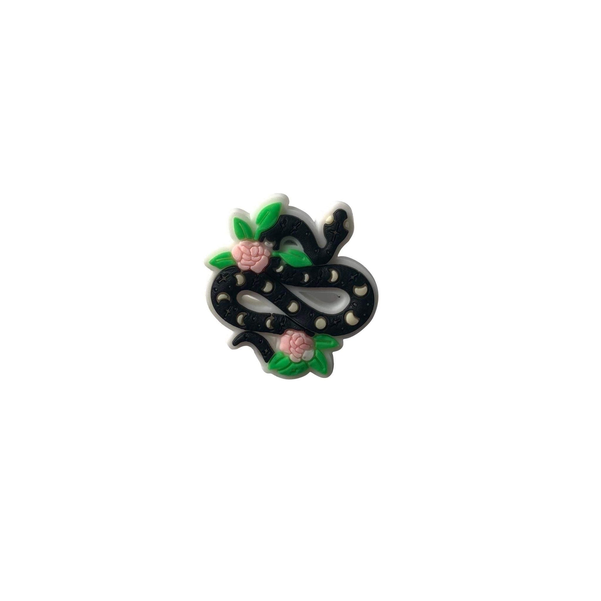 Black Snake Shoe Croc Charm