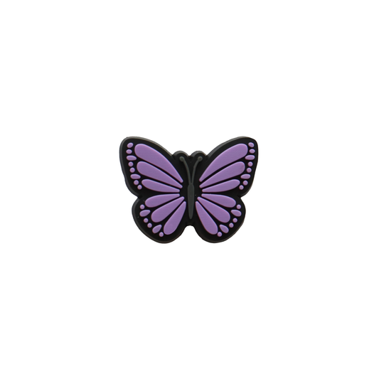 Purple Butterfly Shoe Croc Charm
