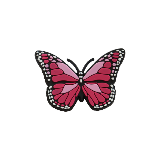Pink Butterfly Shoe Crocs Charm